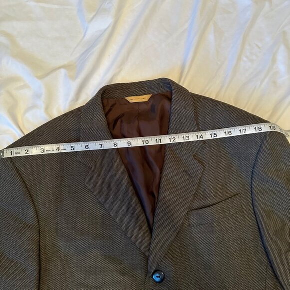 Donna Karan 100% Wool Blazer Gray size 42R Vintage Made in Italy - Picture 9 of 13